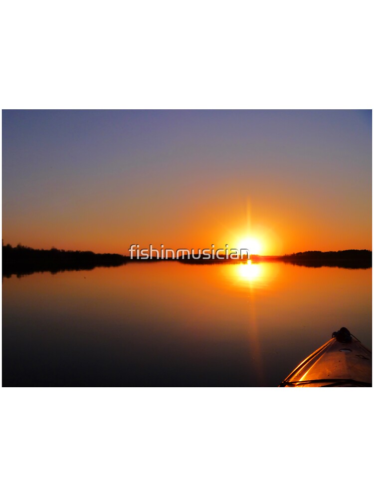 sunset kayak by fishinmusician