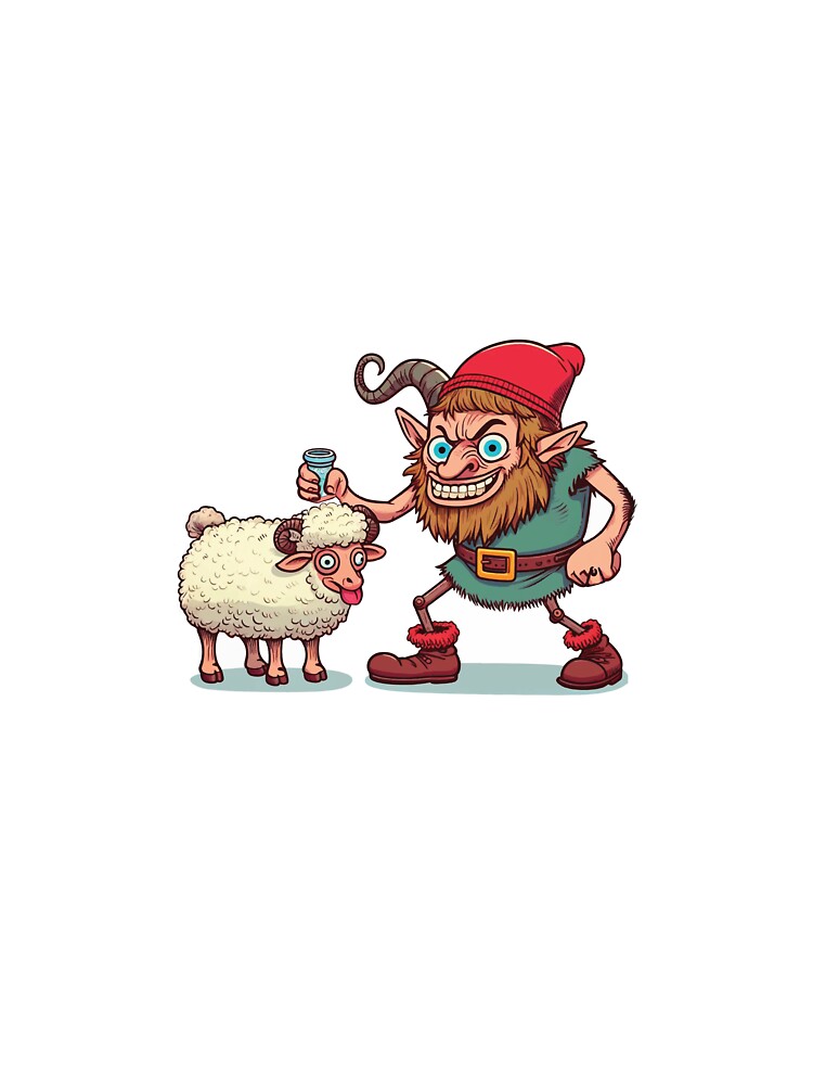 The Yule Lads: Sheep-Cote Clod (kjastaur) without text by BaldMonkDesigns