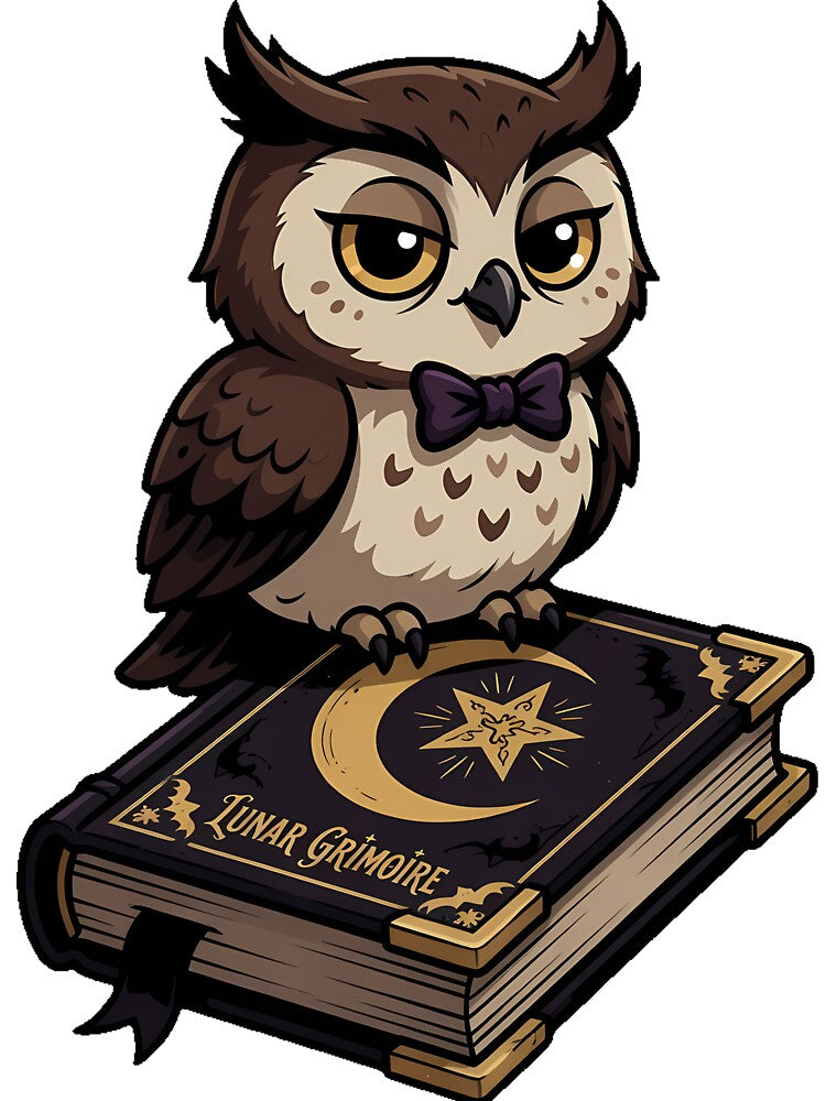 Owl on Spellbook by IllumeInk