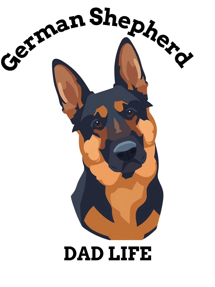 German Shepherd: Dad Life by RafflesTGT