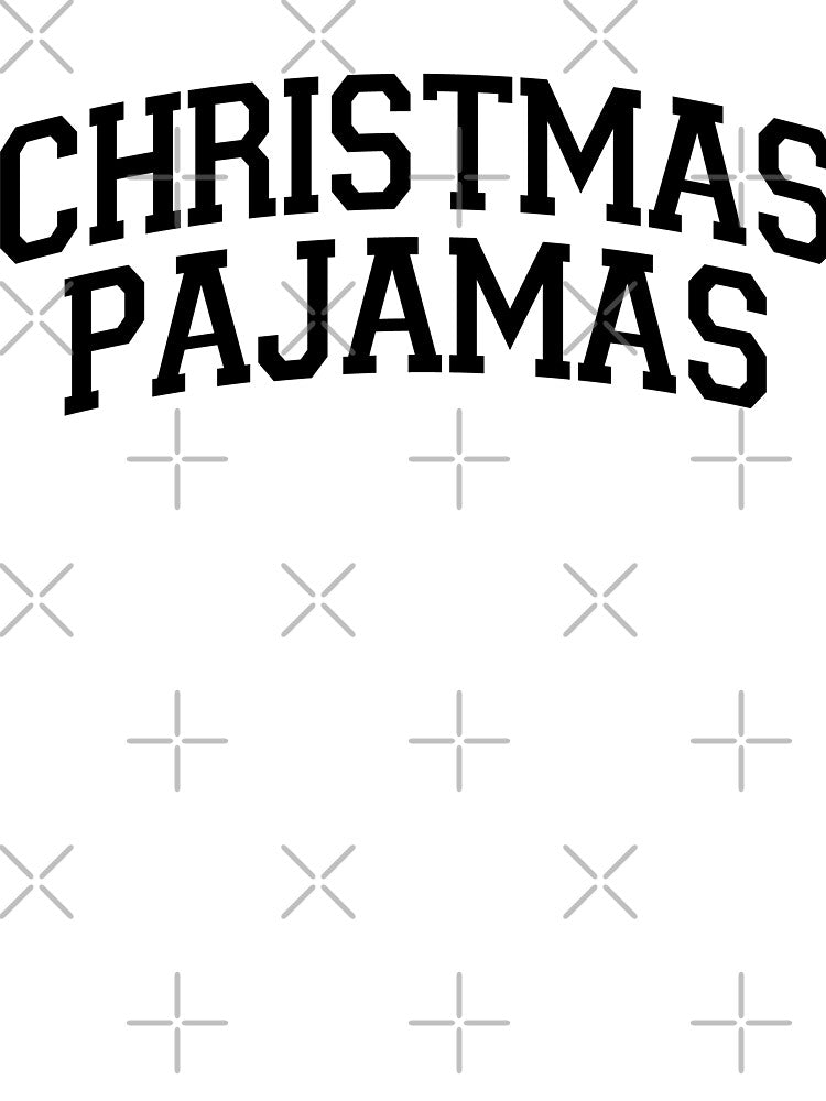 Christmas Pajamas Varsity Black by Rachel Rogers