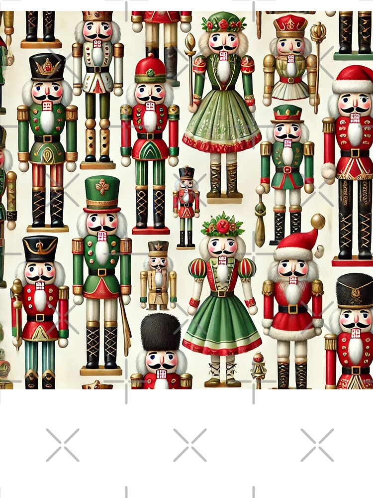 Green red and gold nut crackers by ValerieStOnge