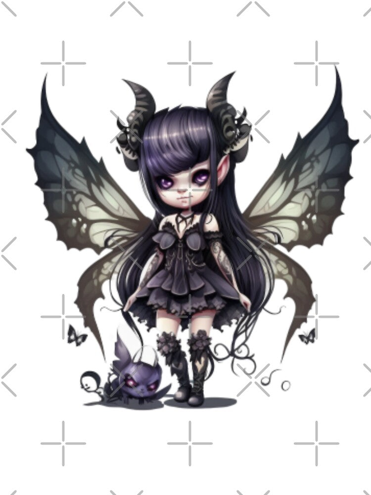 Unseelie Fairy and pet by CritterStickers
