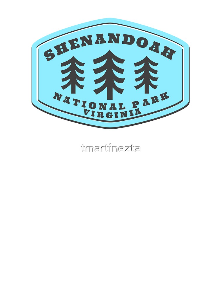 Shenandoah National Park Virginia Vintage Retro Hiking, Camping Adventure Summer Vacation Travel by tmartinezta