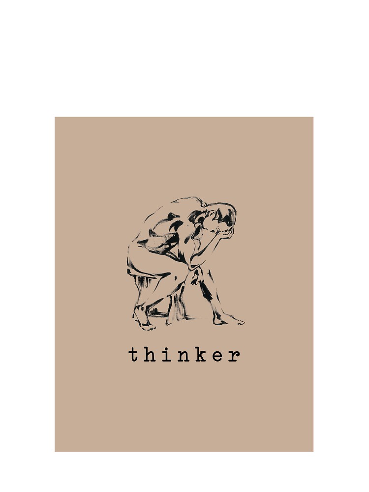 The Thinker (brown) by mandeegirl17