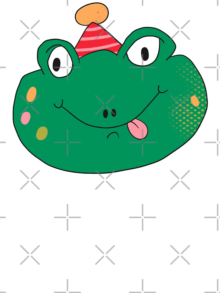 Birthday Party Freddy Frog Head (Red) by yellowflowerhut