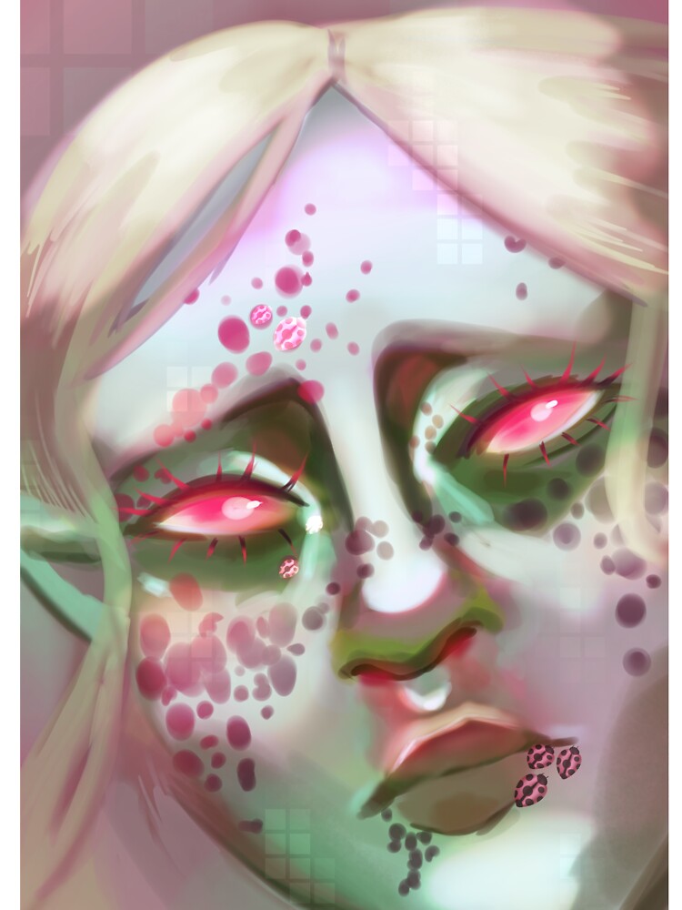 pretty sad garden fairy with ladybugs and freckles by shoplollyloops