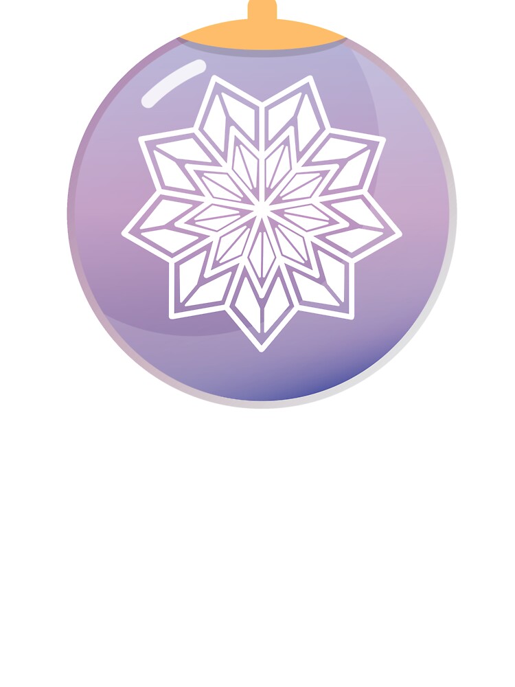Christmas ball with snowflake by Katya Chekanova