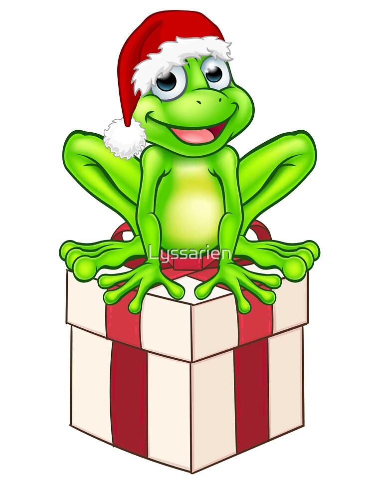 Cute Santa Frog by Lyssarien