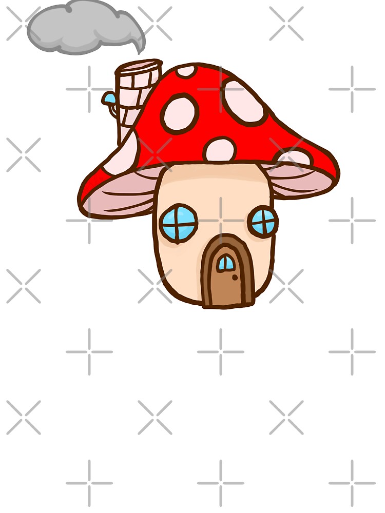 Mushroom house by Chaotic-Crochet
