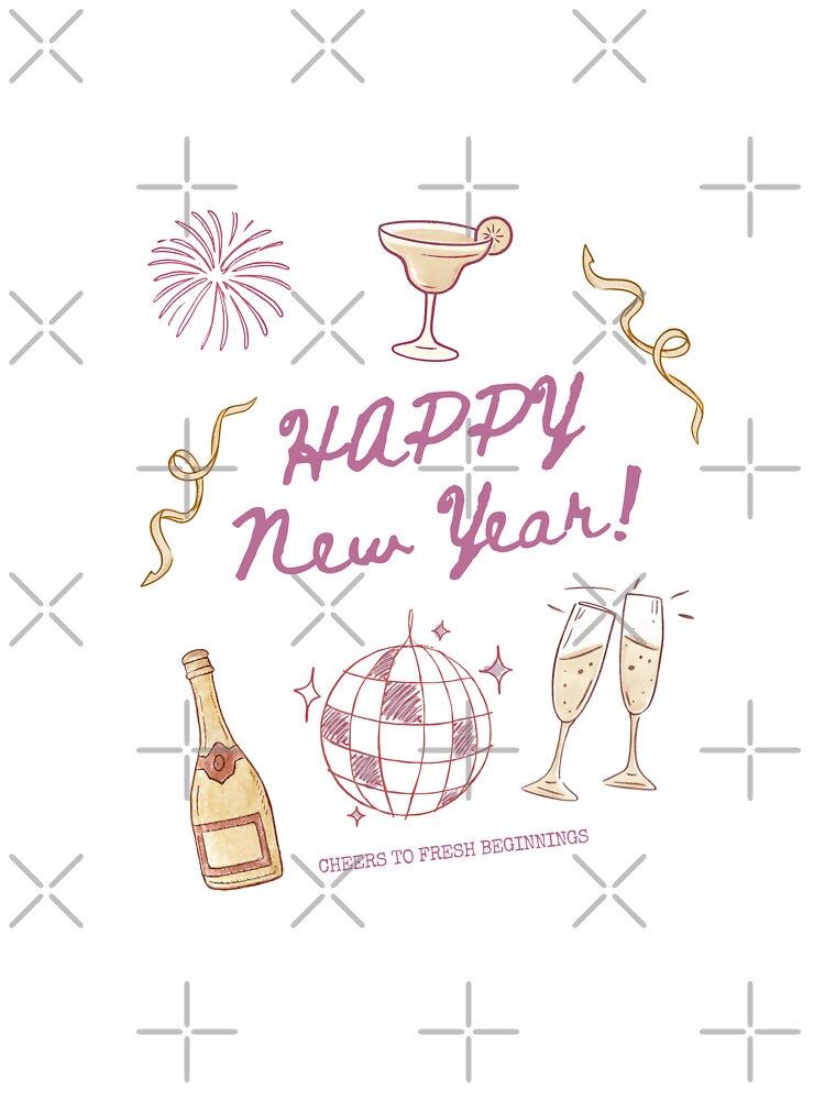 Happy New Year Celebration Illustration Art by MakitoDesign