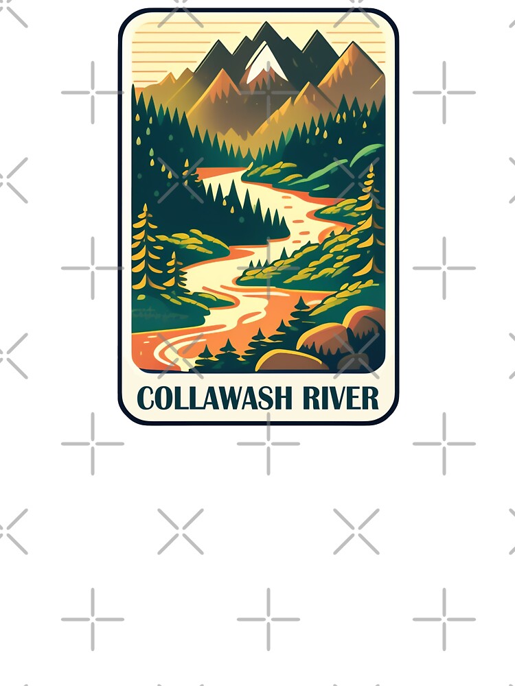 Collawash River Oregon Colors by Esskay Designs