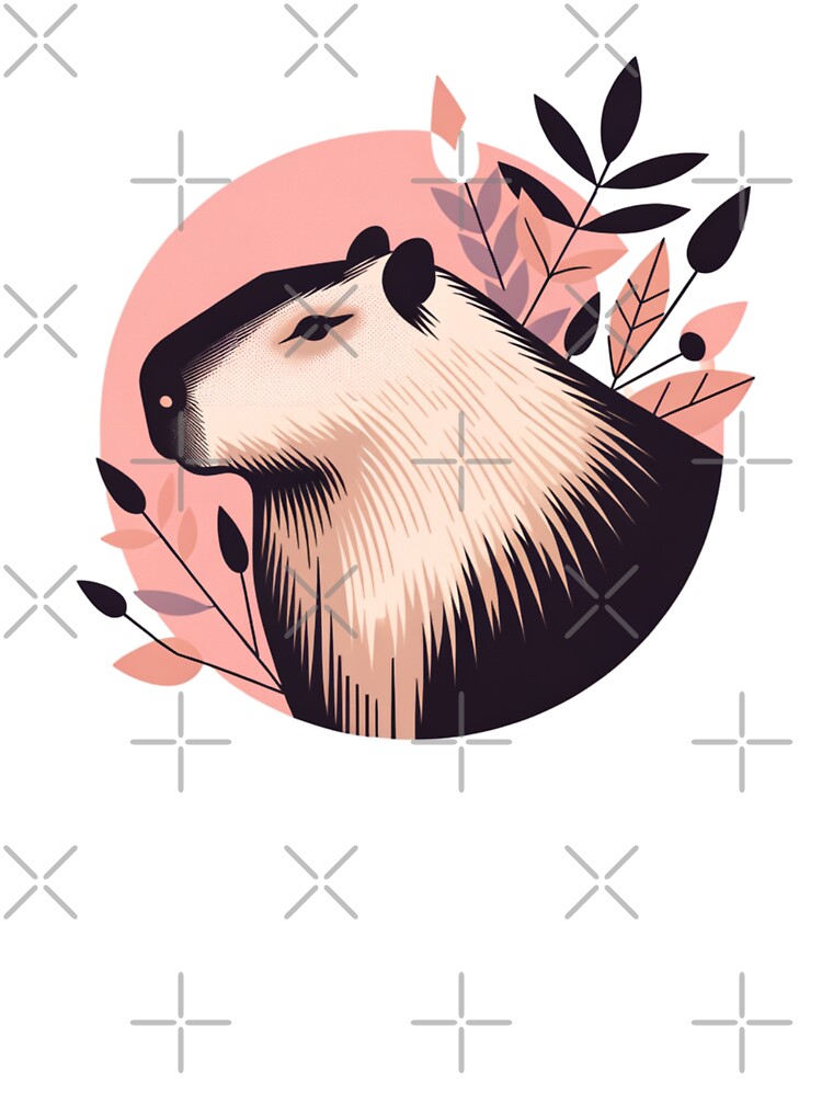 Abstract Floral Capybara by TheAnimalZ00