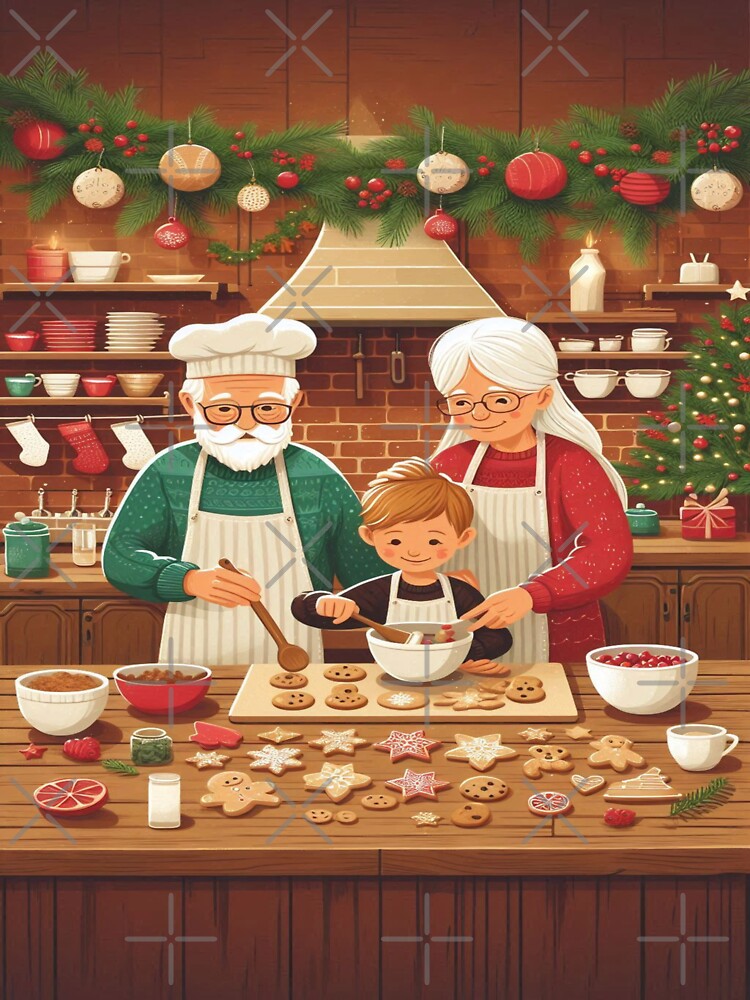 Making Christmas Cookies by Spike The Punch Design Co.
