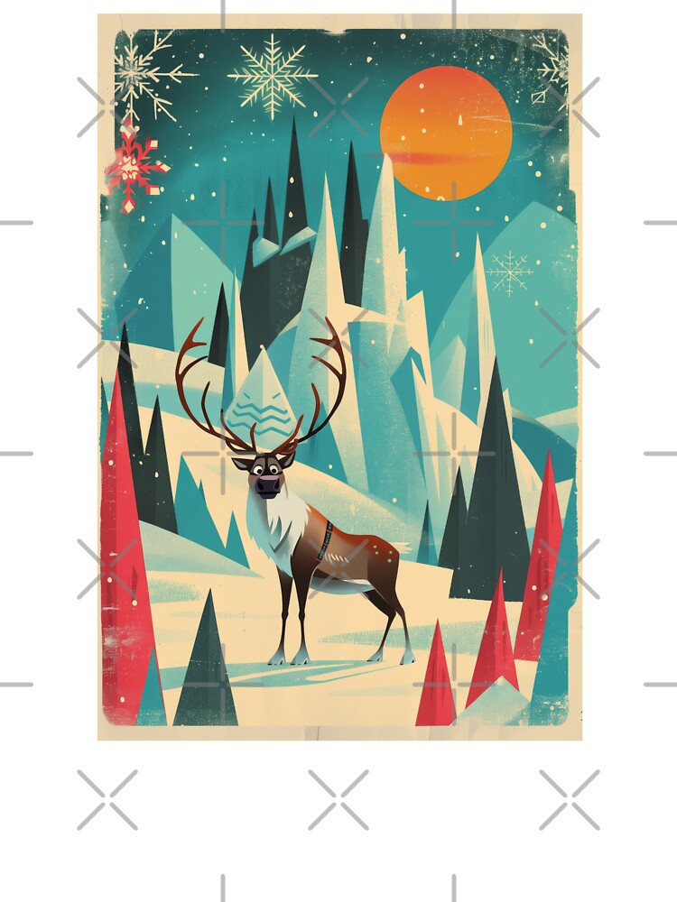 Cute Cartoon Reindeer by lostinpixels