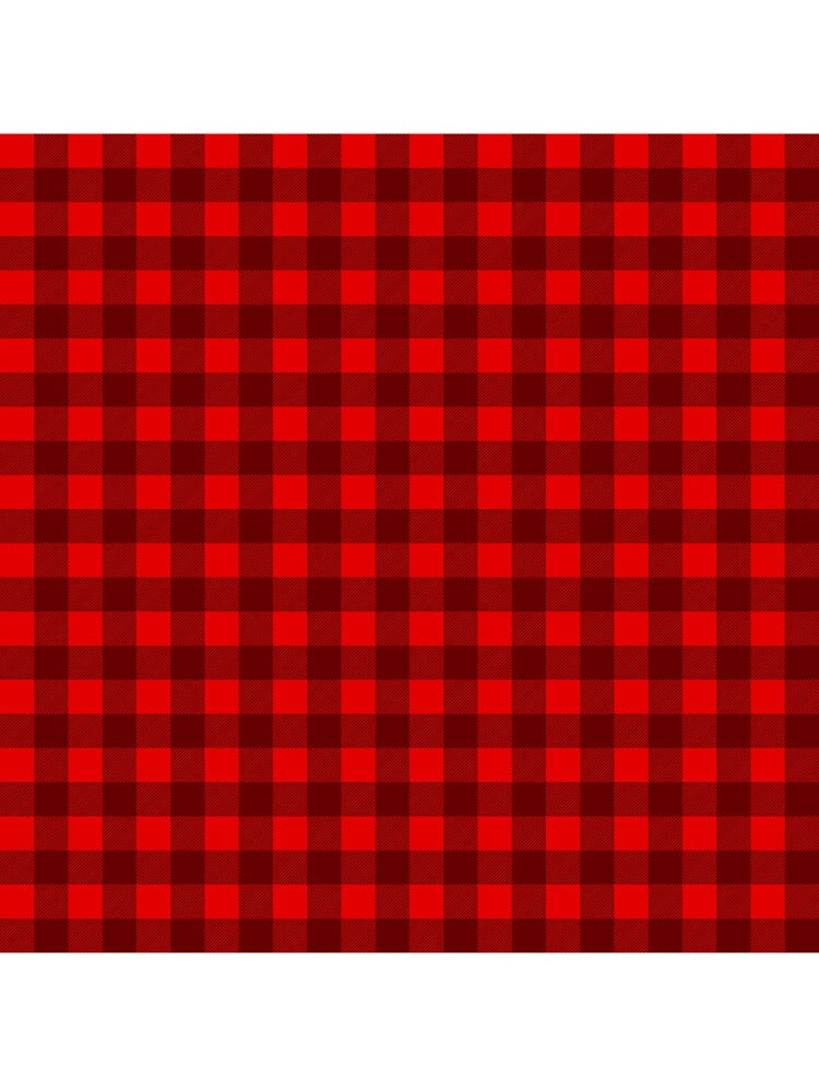 Red And Black Plaid Buffalo Tartan by masterbones