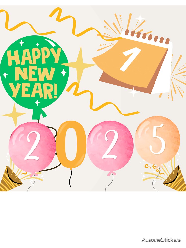 Happy new year sticker by AusomeStickers