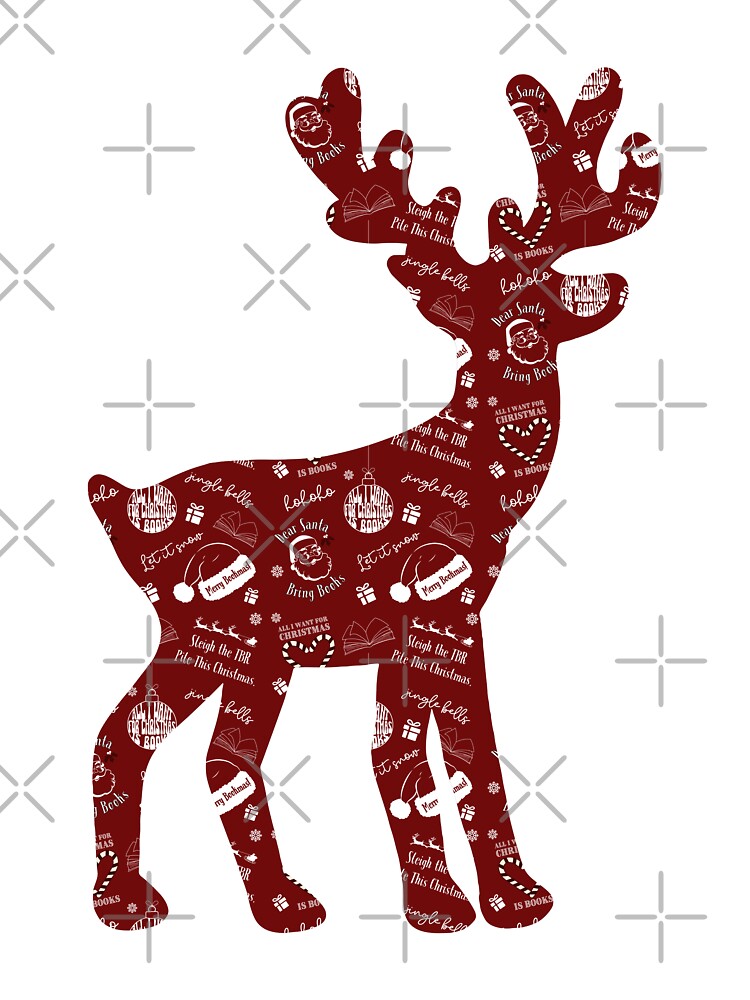 Bookish Christmas Reindeer by Megurix