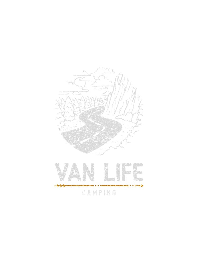 Van Life Camping Road Tree Forest Mountain by Rene-Greff