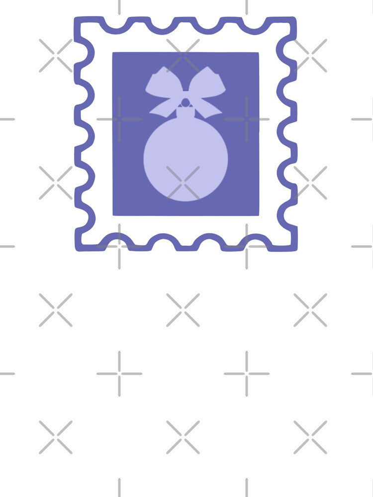 Christmas Tree Ornament Post Stamp by TasimaDesign