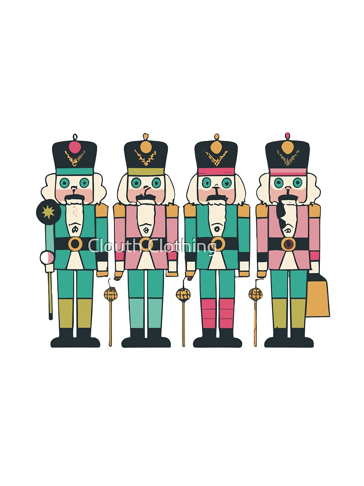 Vintage Pink Nutcracker Squad Women Girl Kids Pink Christmas by Clouth Clothing  ⭐⭐⭐⭐⭐