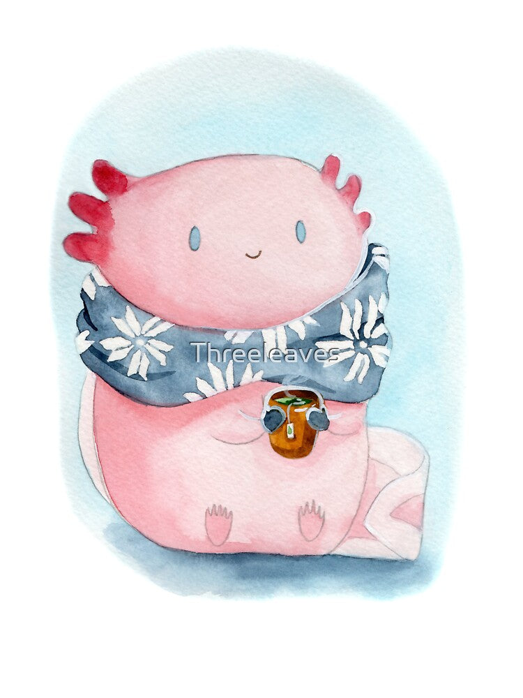 Tea Axolotl by Threeleaves