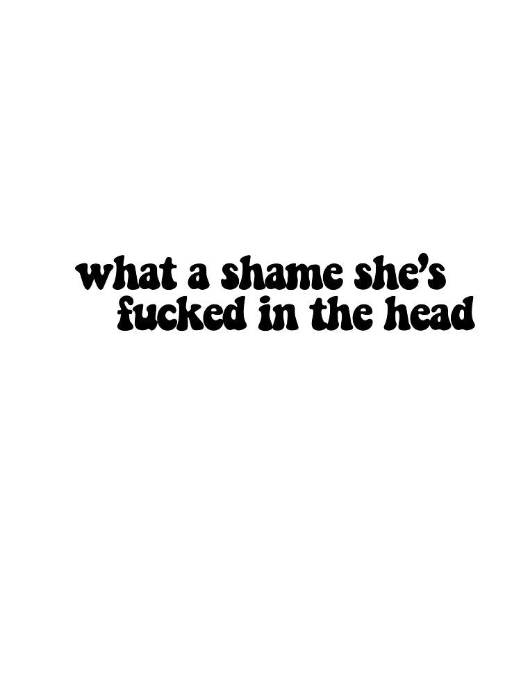 what a shame she's fucked in the head by CharmStudio