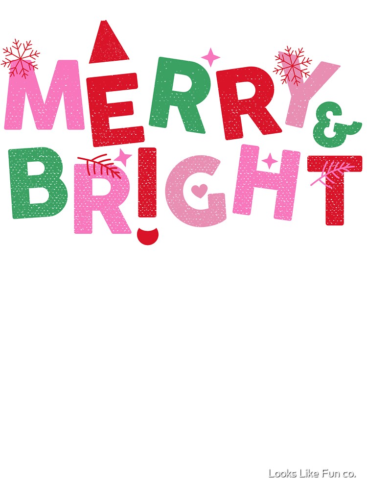 Merry and Bright Christmas design by Looks Like Fun co.