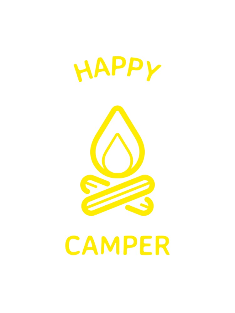HAPPY CAMPER kayak camping tshirt by SabalTees