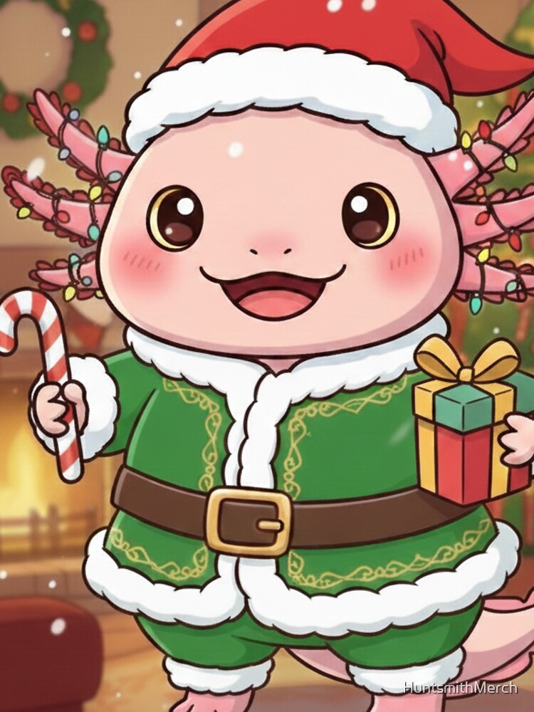 Axolotl Christmas by HuntsmithMerch