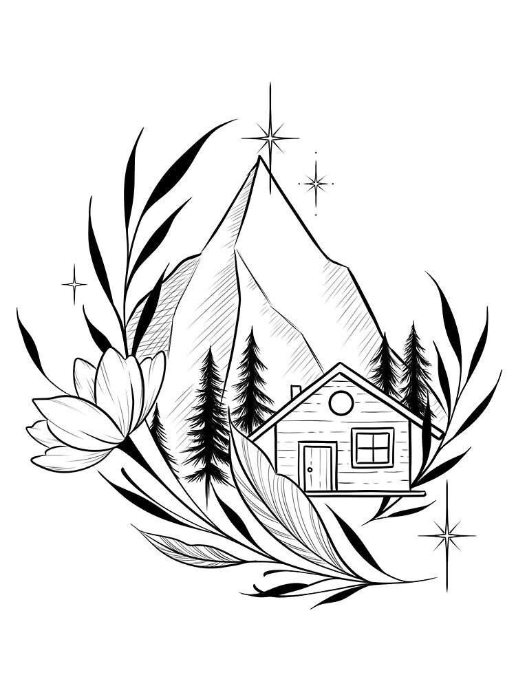 Mountain cottage by SpaceCatK
