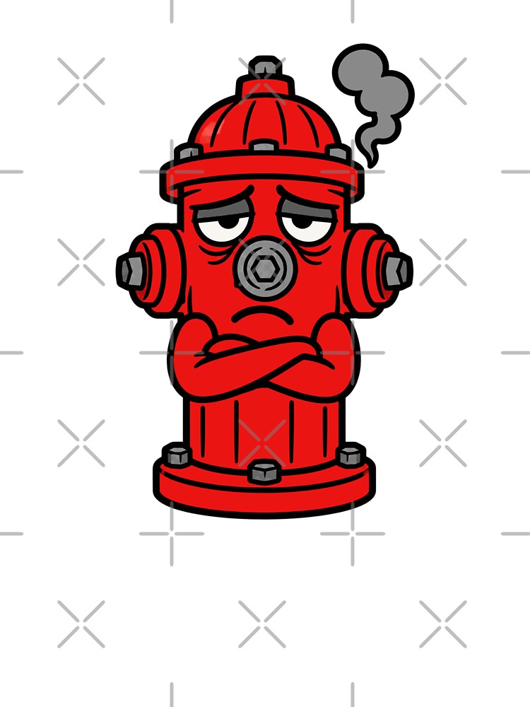 Firefighter Humor Tired Fire Hydrant by Alphakenon