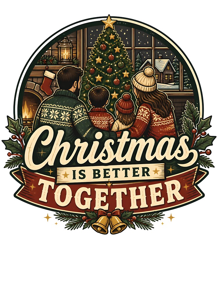Christmas Is Better Together Christmas Family Holiday Gift by KristenosNehk