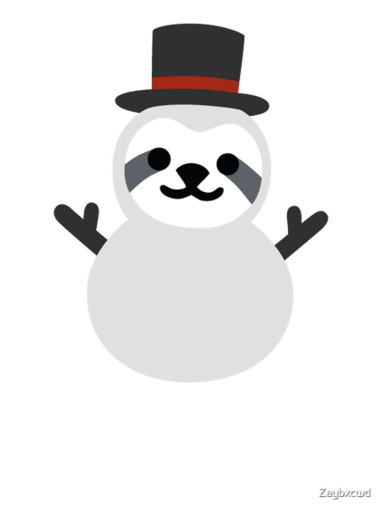 Kawaii Sloth Snowman  | Cute Christmas Gift by Zaybxcwd