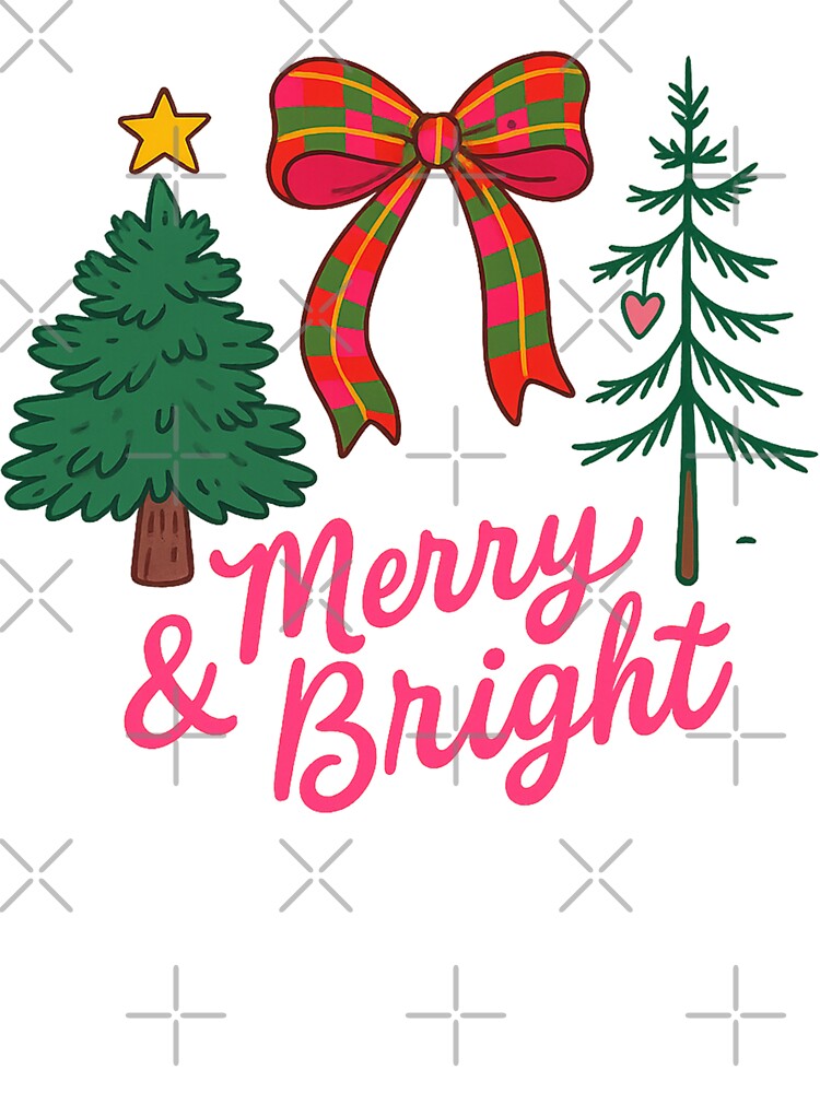 Preppy Christmas tree png｜Preppy coquette christmas tree png｜oh christmas tree png｜preppy christmas png｜Merry and bright png｜Christmas Bow by PixelBlooming