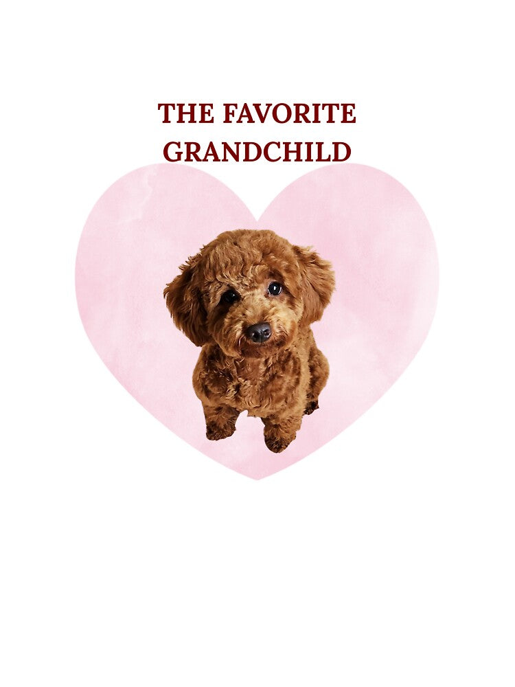 The Favorite Grandchild Funny Poodle Grandma Gift by chaos-and-curls