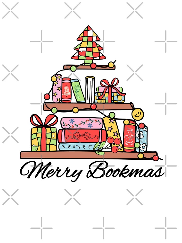 Merry Bookmas - Bookish Christmas Tree by Neadoodles
