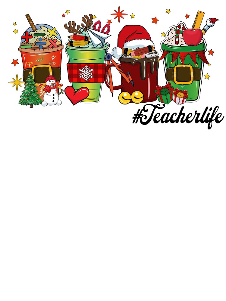 #TeacherLife Cute Christmas Teacher by NoonMoonApparel
