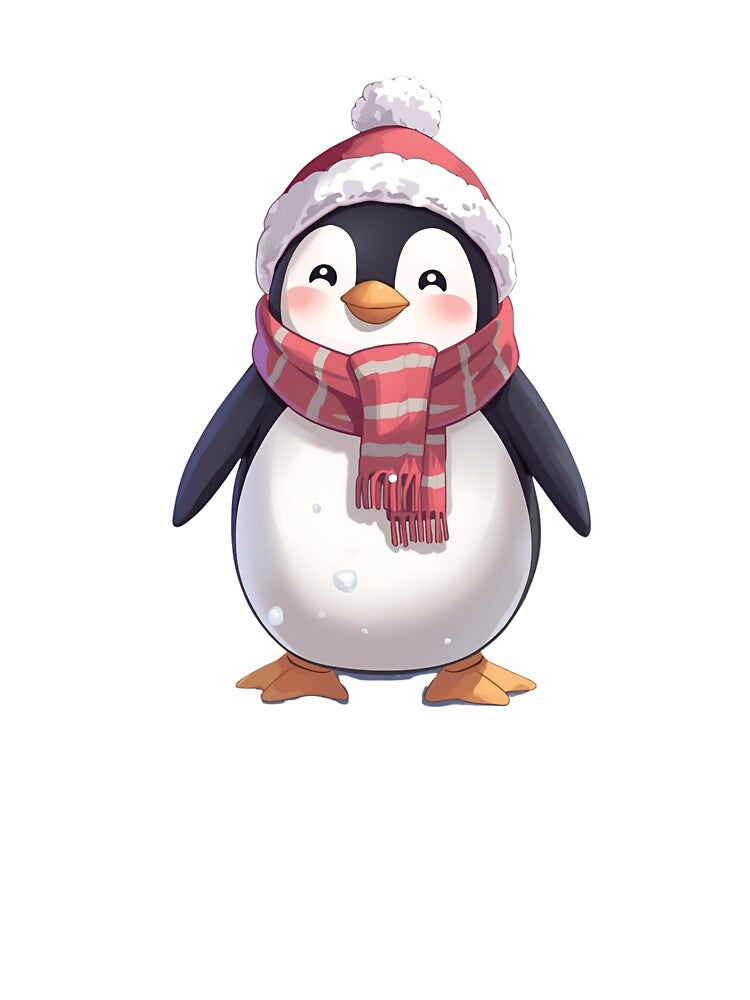 ❄️ Cute Winter Penguin – Cozy Scarf & Hat by Tik Logy
