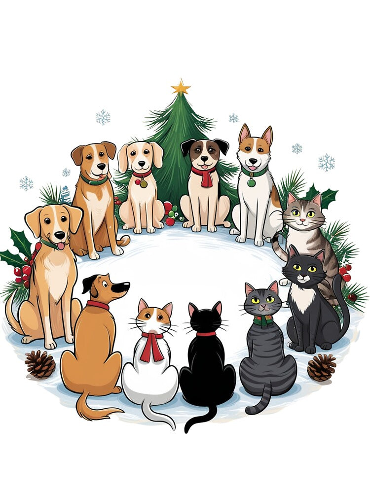 I want a dog and cat for christmas finy cat funnt dog by cats-dogs1