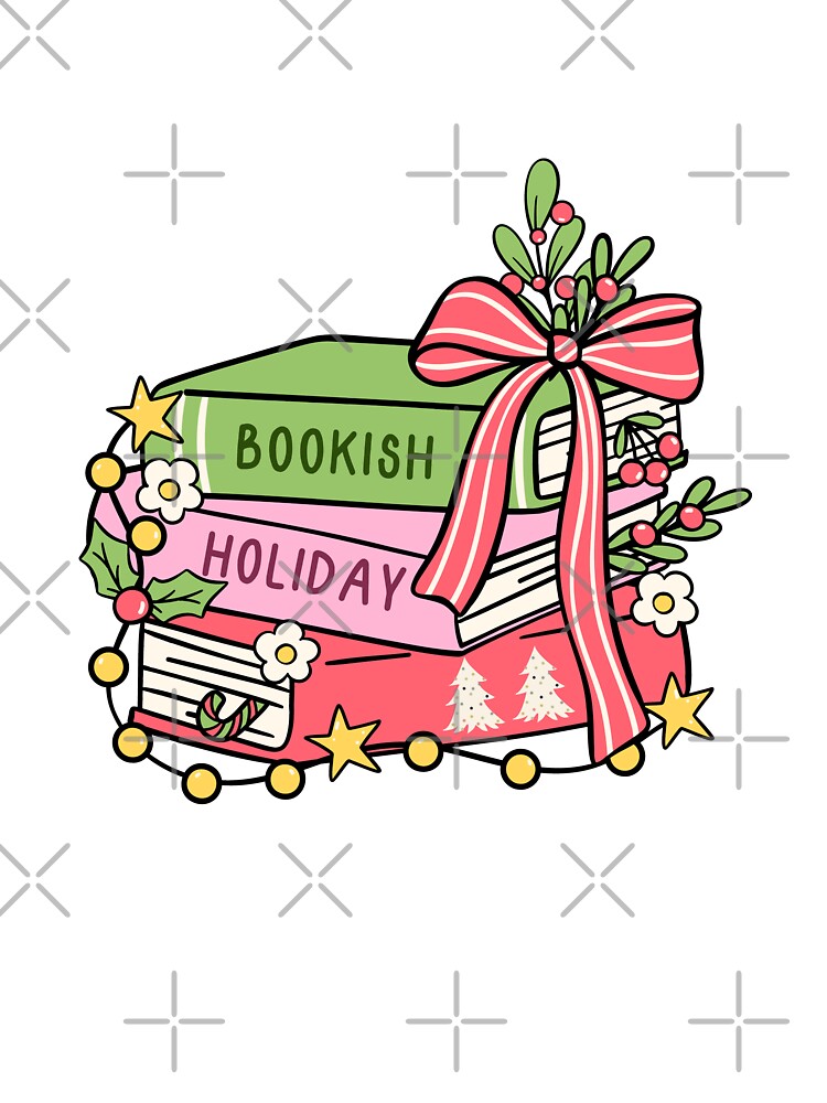 Bookish Holiday Stack by Neadoodles
