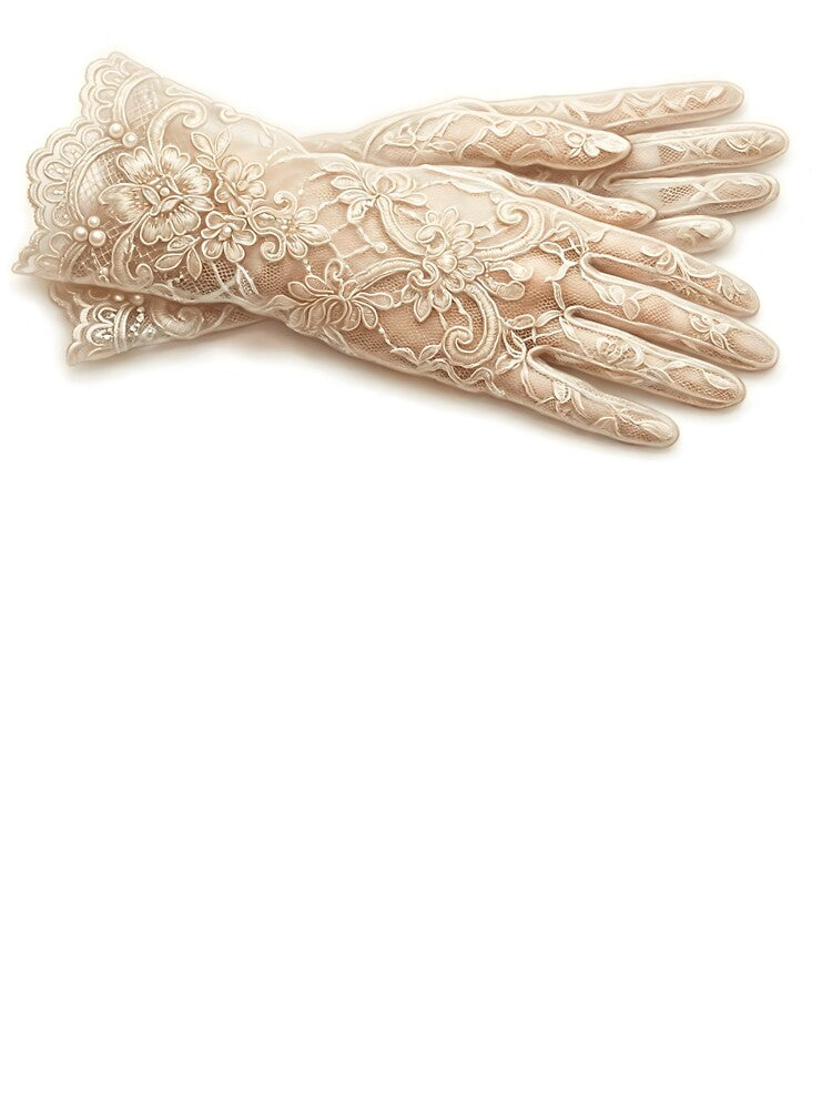 Elegant Lace Gloves Soft Realism Art by Strip to Stick