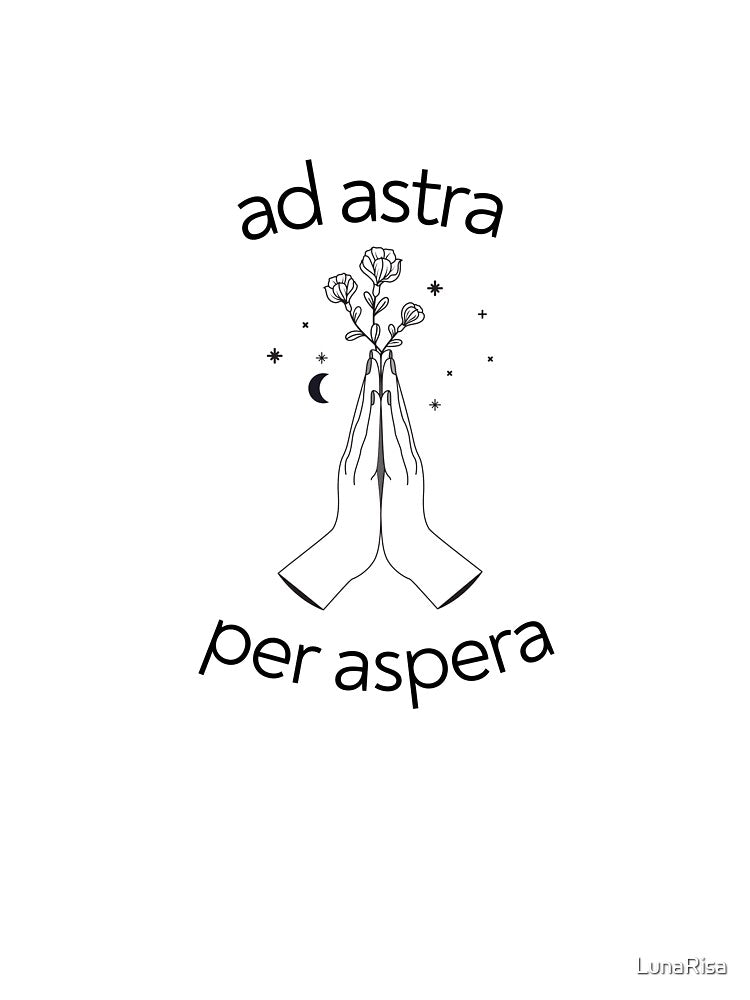 Ad Astra Per Aspera - To the stars through difficulty - dark magic, dark academia decor, academia aesthetic, light academia, academia clothing by LunaRisa