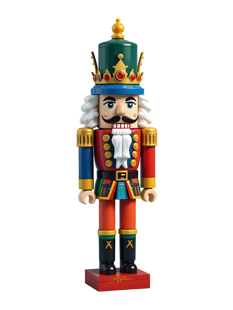 Colorful Christmas Nutcracker Toy by Lee Hiller Designs