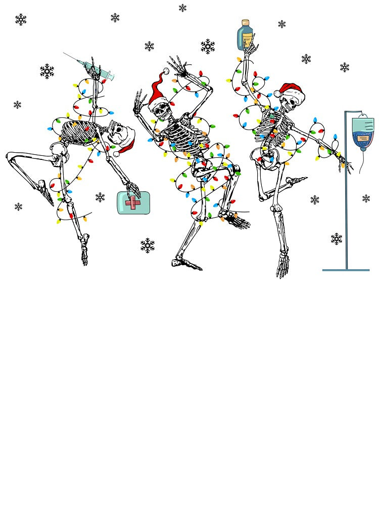 Christmas Skeleton Nurse Shirt Funny Holiday RN Nurse Christmas Sweatshirt ER Nurse Xmas Medical Gift by LessIsLoud