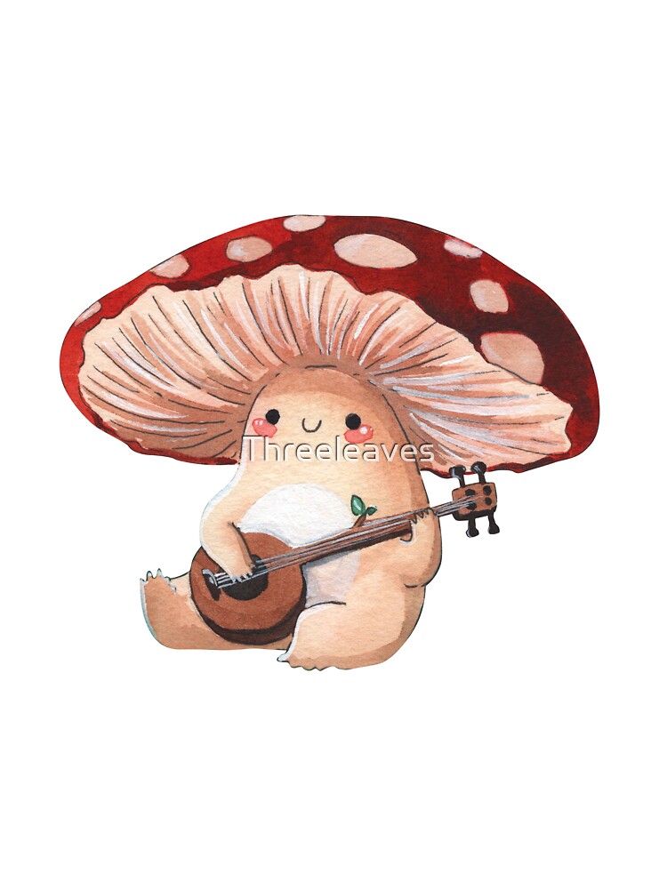 Ukulele Mushroom by Threeleaves