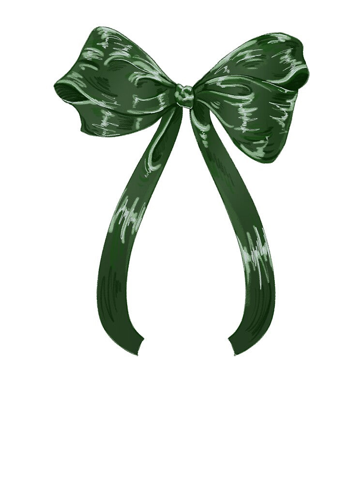 Vintage green Christmas bow by selk-i3