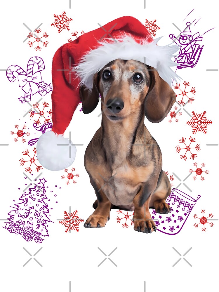 Dashing Dachshund Xmas by purrfect pattern