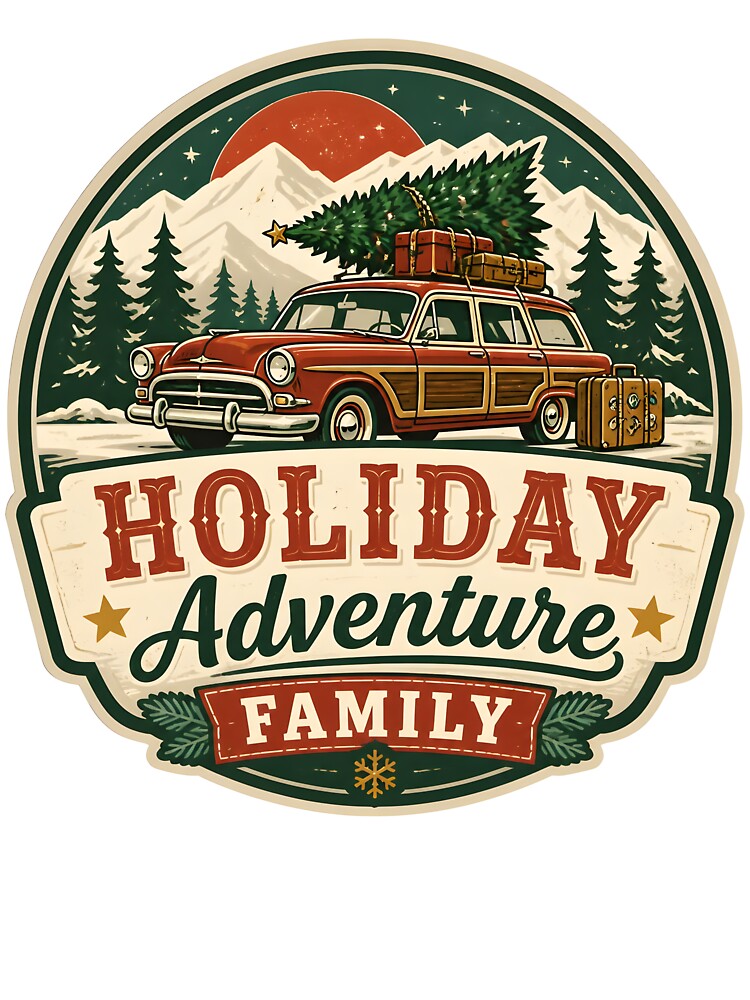 Holiday Adventure Family Christmas Family Holiday Gift by KristenosNehk