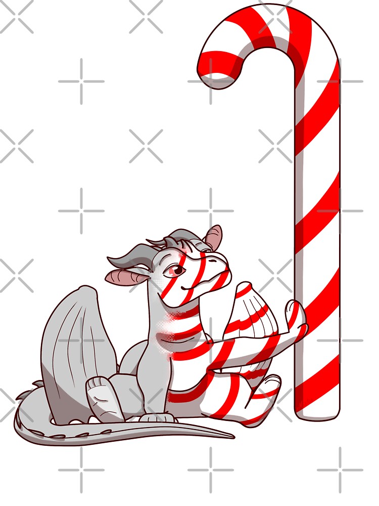Candy Cane Dragon by MistyBookwyrm